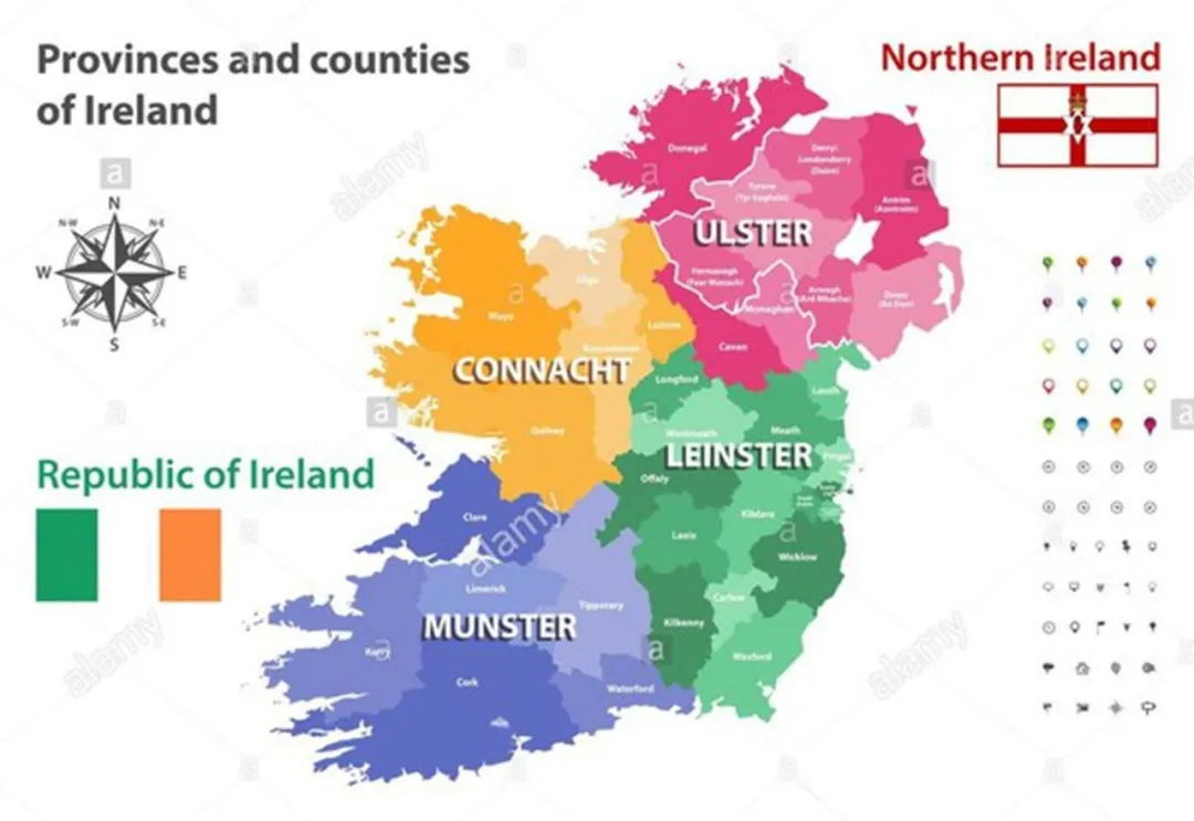 爱尔兰地图